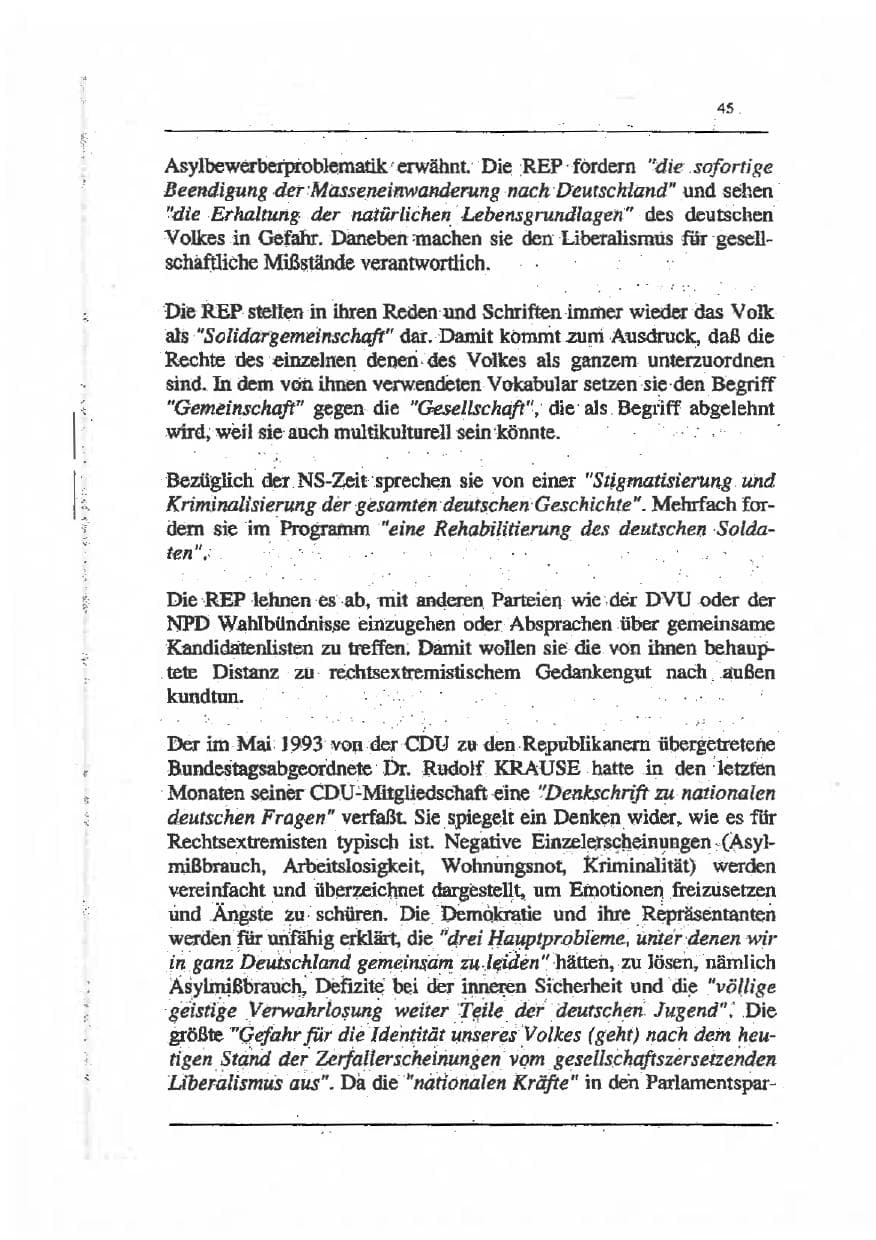 Seite 59 des Verfassungsschutzbericht 1993 Sachsen-Anhalt