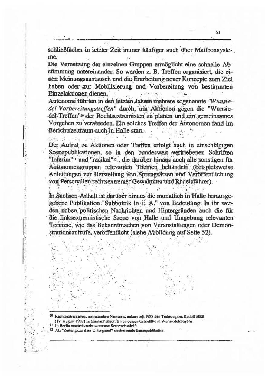 Seite 65 des Verfassungsschutzbericht 1993 Sachsen-Anhalt