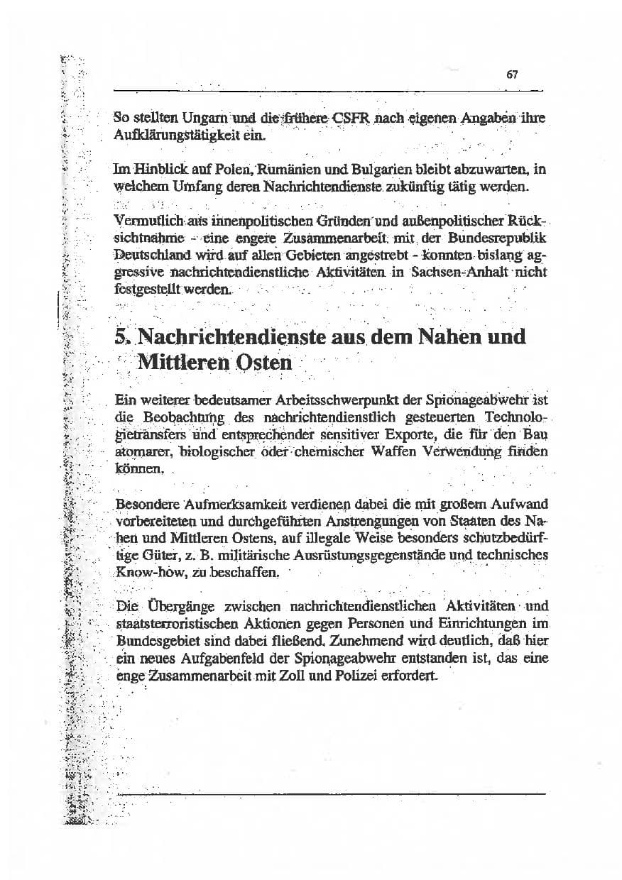 Seite 81 des Verfassungsschutzbericht 1993 Sachsen-Anhalt
