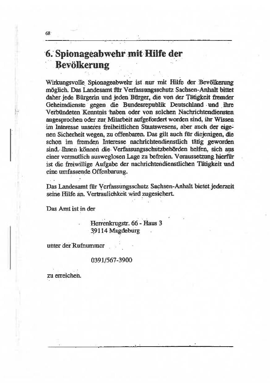 Seite 82 des Verfassungsschutzbericht 1993 Sachsen-Anhalt