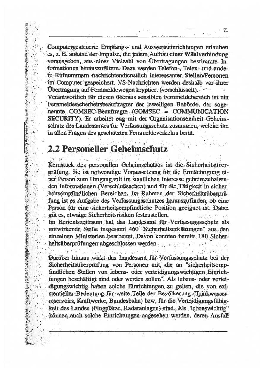 Seite 85 des Verfassungsschutzbericht 1993 Sachsen-Anhalt