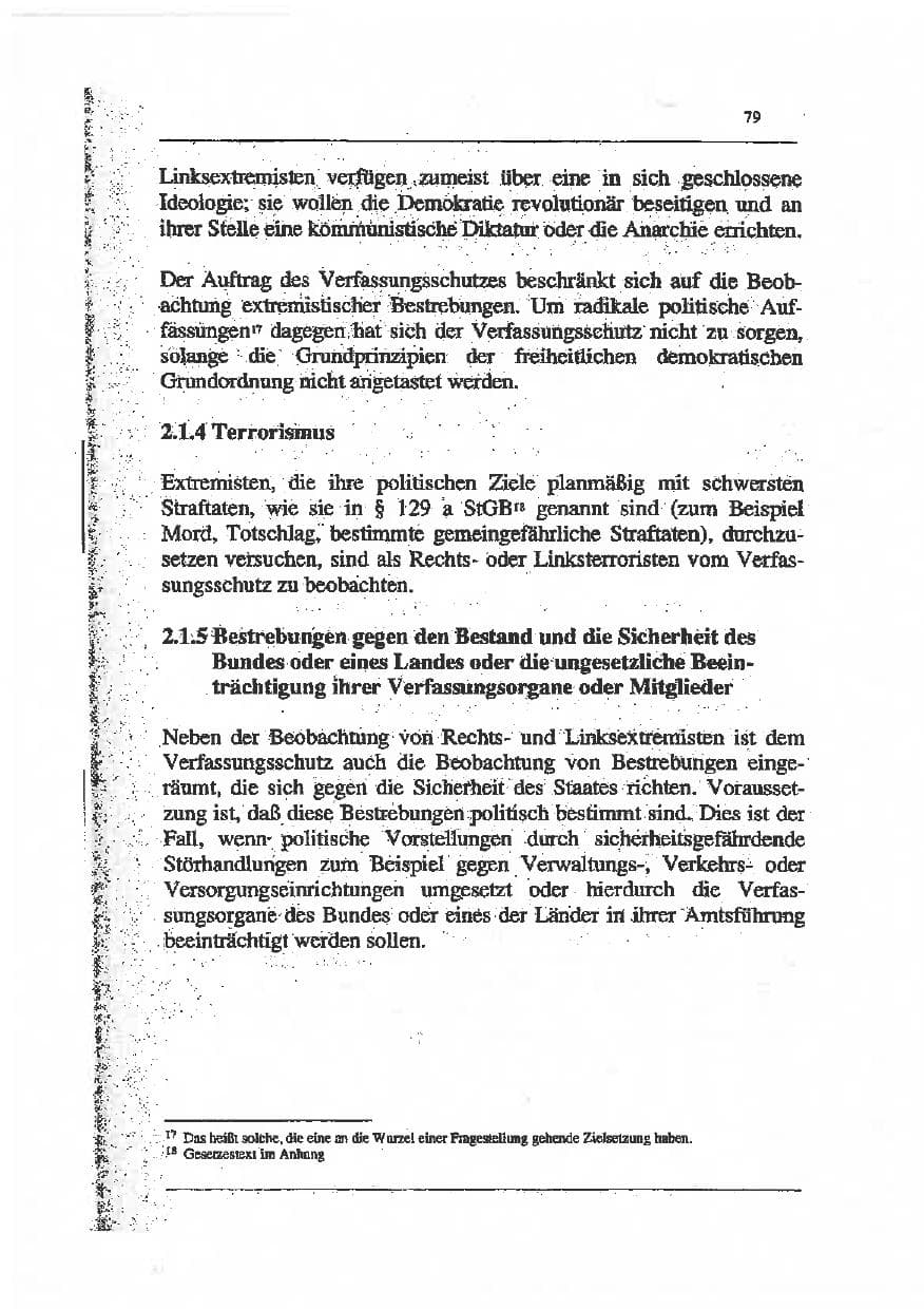 Seite 93 des Verfassungsschutzbericht 1993 Sachsen-Anhalt
