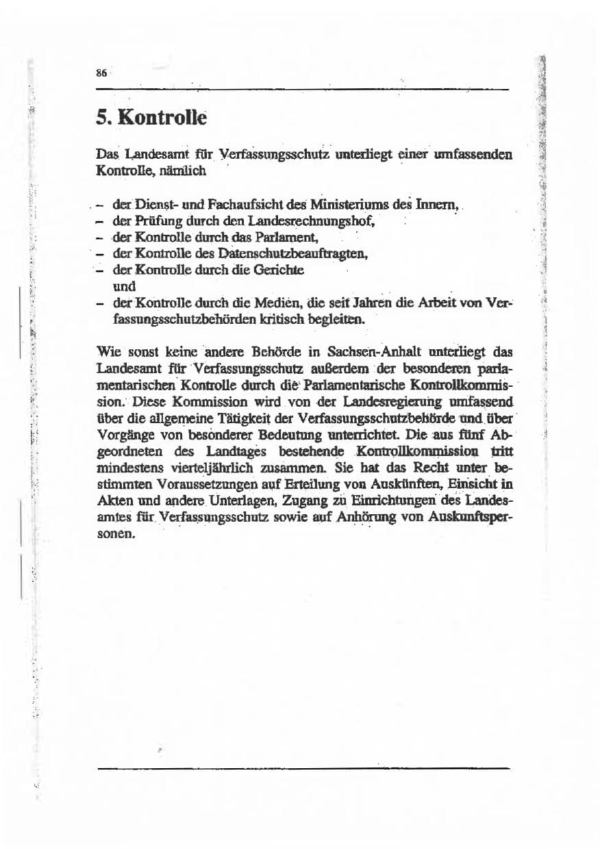 Seite 100 des Verfassungsschutzbericht 1993 Sachsen-Anhalt