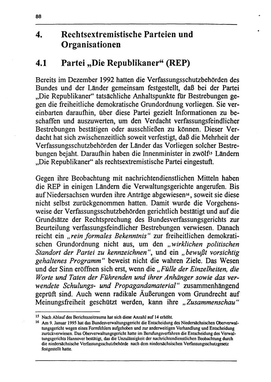 Seite 104 des Verfassungsschutzbericht 1994 Sachsen-Anhalt