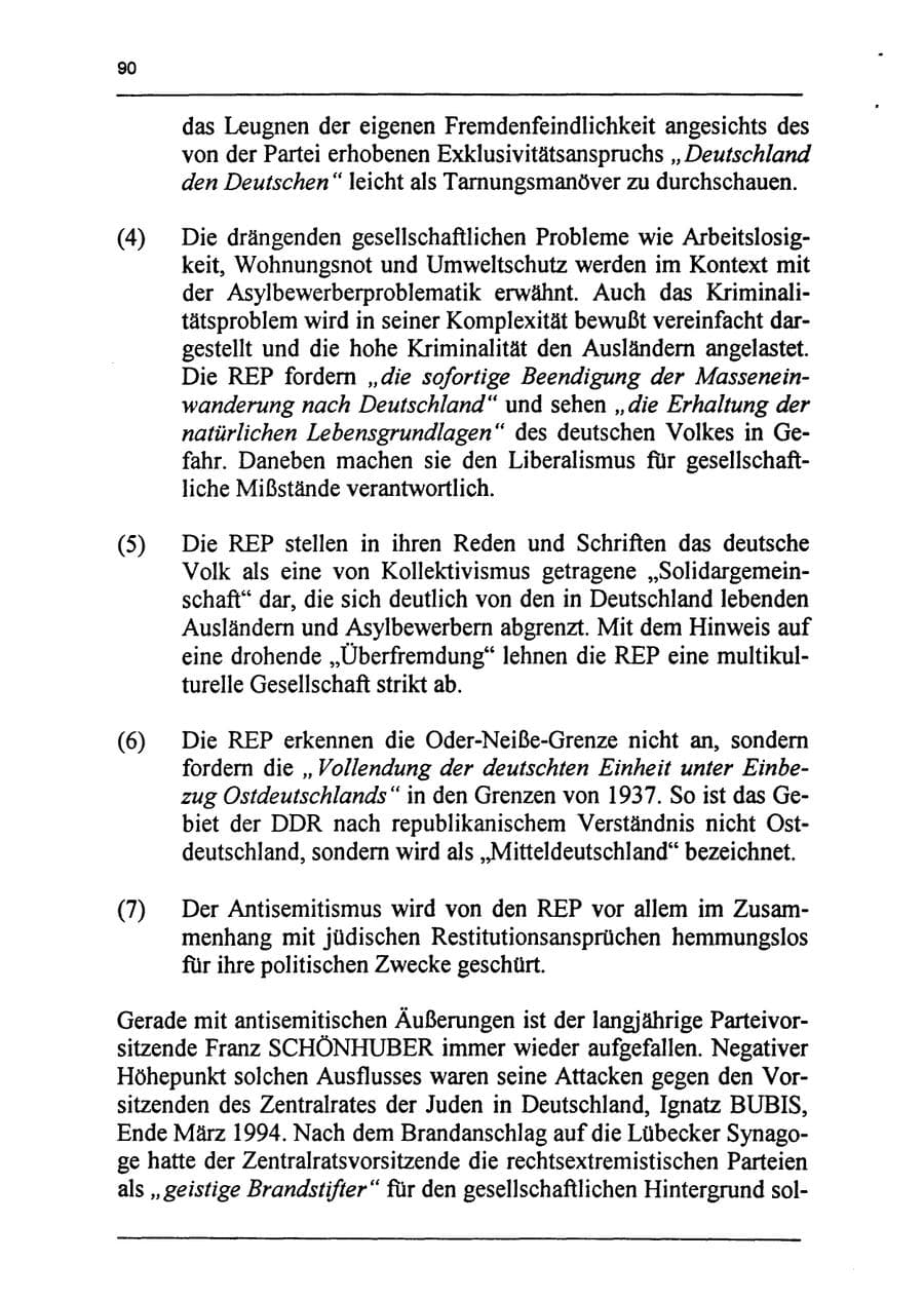 Seite 106 des Verfassungsschutzbericht 1994 Sachsen-Anhalt