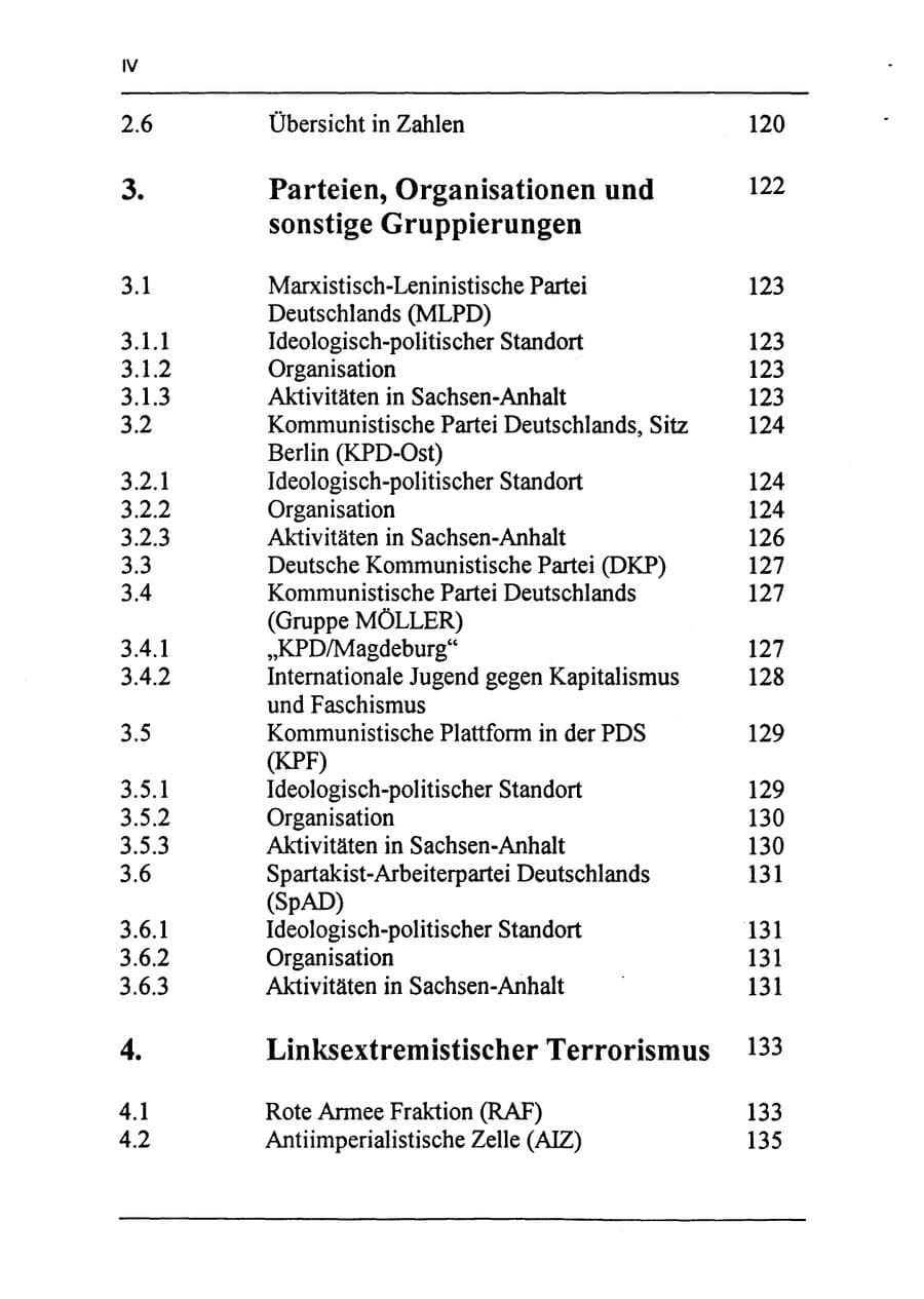 Seite 12 des Verfassungsschutzbericht 1994 Sachsen-Anhalt