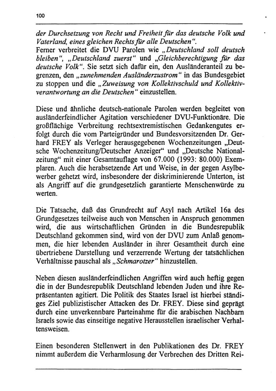 Seite 116 des Verfassungsschutzbericht 1994 Sachsen-Anhalt