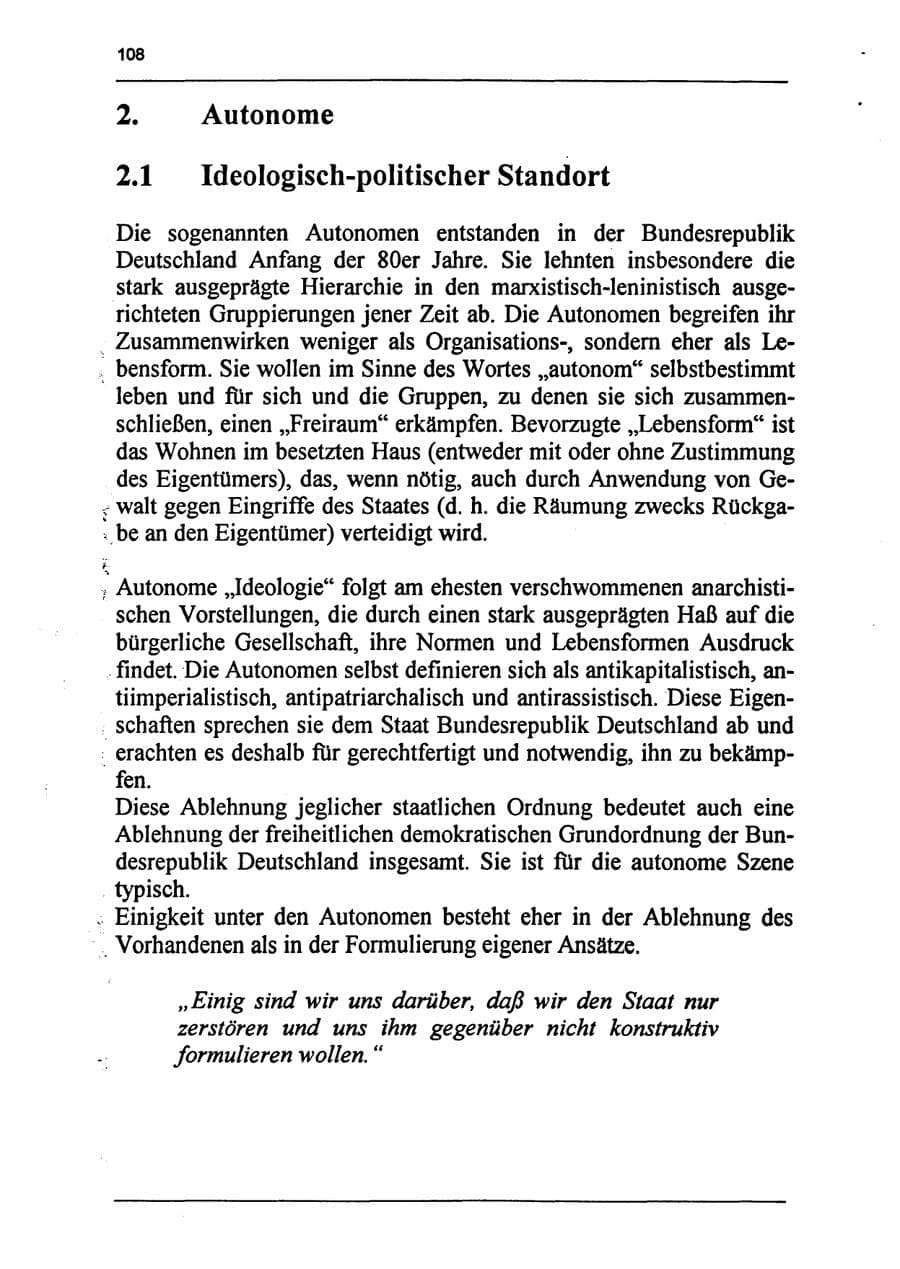 Seite 124 des Verfassungsschutzbericht 1994 Sachsen-Anhalt