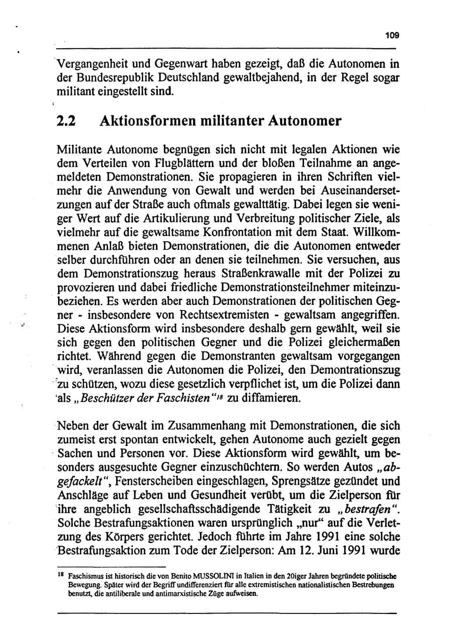 Seite 125 des Verfassungsschutzbericht 1994 Sachsen-Anhalt