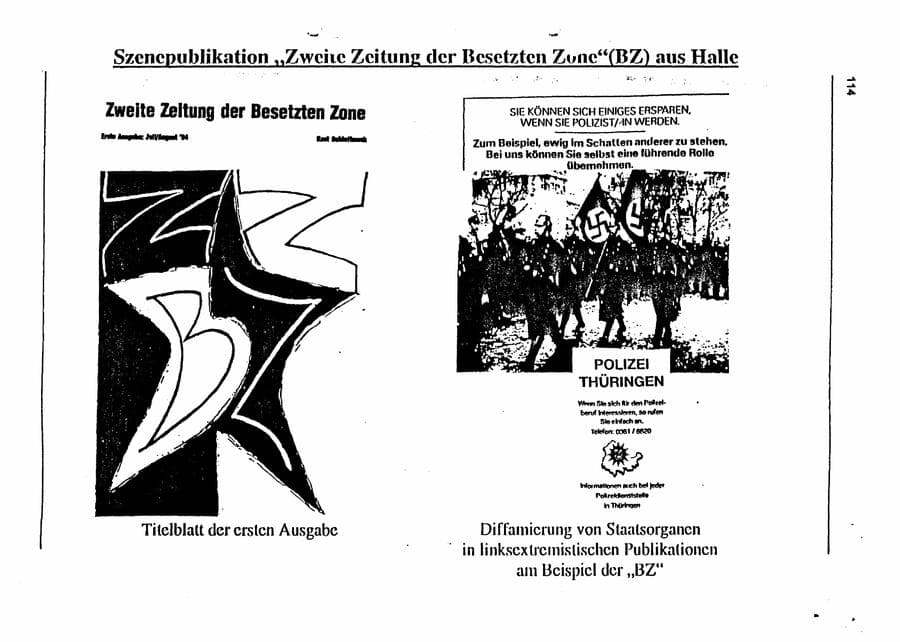 Seite 130 des Verfassungsschutzbericht 1994 Sachsen-Anhalt