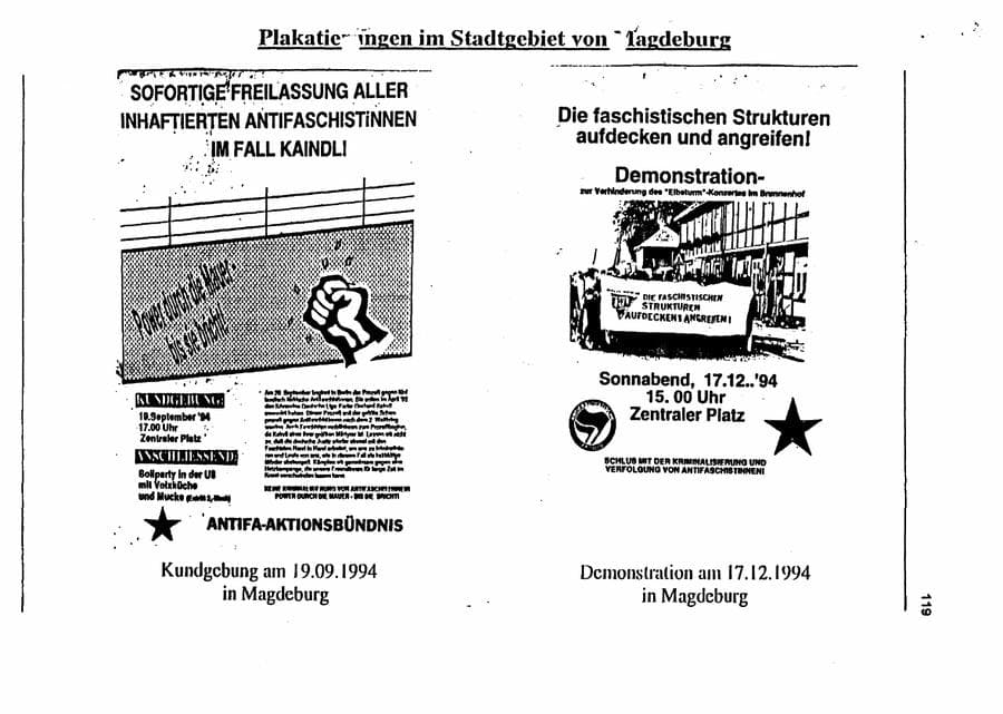 Seite 135 des Verfassungsschutzbericht 1994 Sachsen-Anhalt