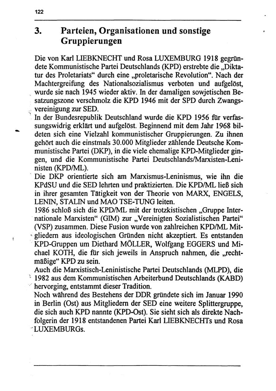 Seite 138 des Verfassungsschutzbericht 1994 Sachsen-Anhalt