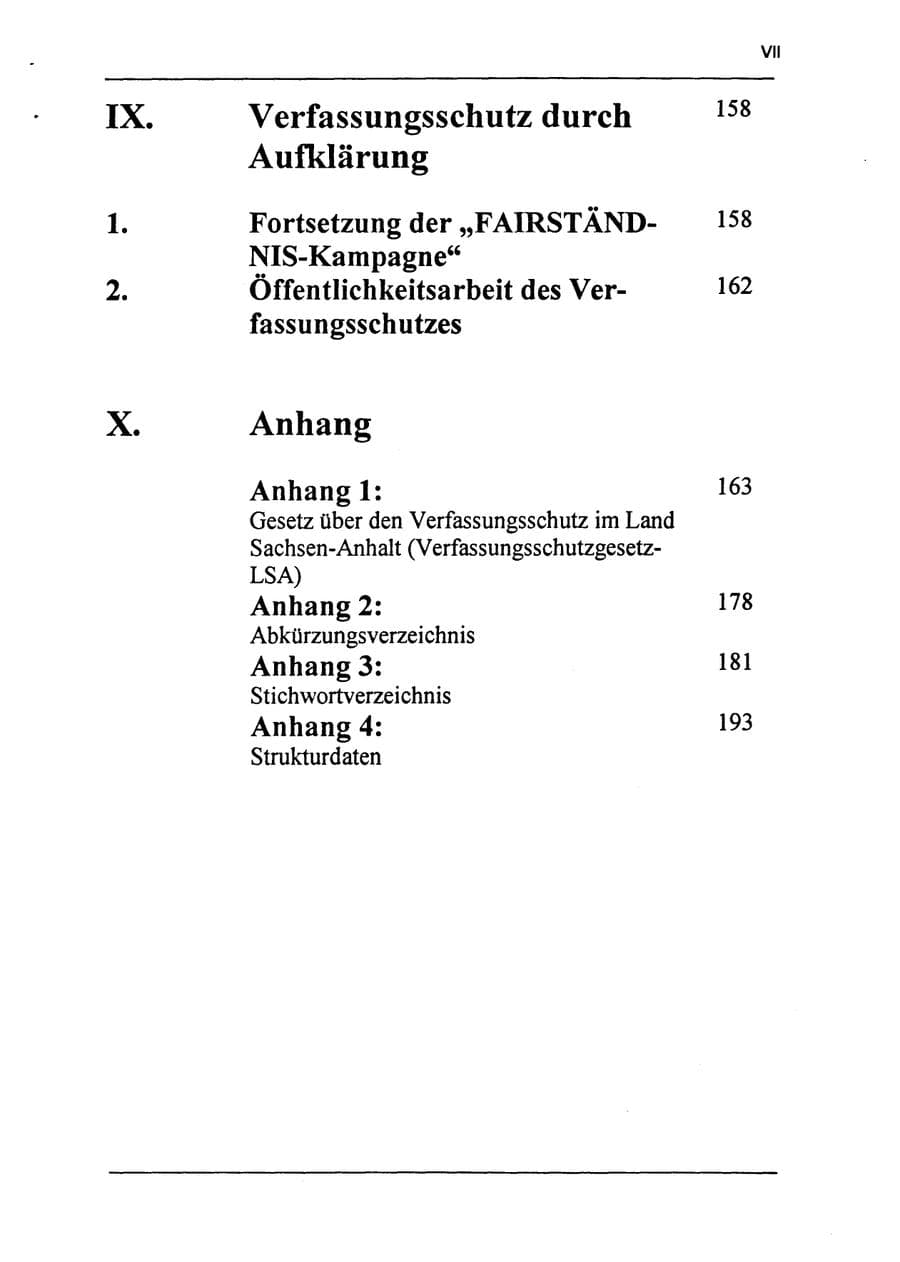 Seite 15 des Verfassungsschutzbericht 1994 Sachsen-Anhalt