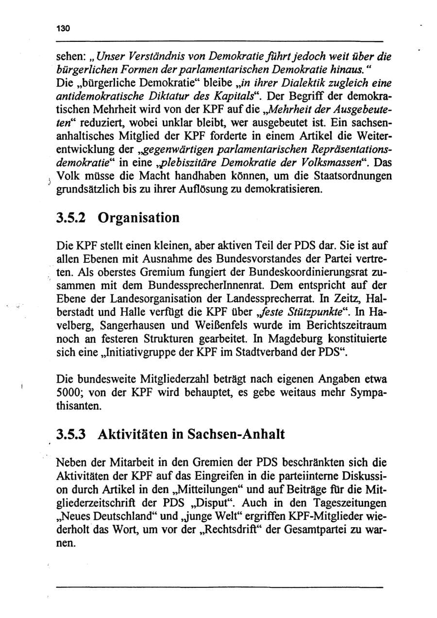 Seite 146 des Verfassungsschutzbericht 1994 Sachsen-Anhalt