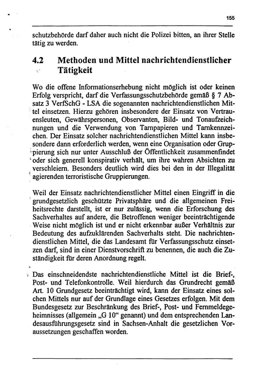 Seite 171 des Verfassungsschutzbericht 1994 Sachsen-Anhalt