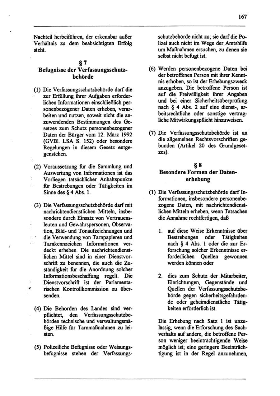 Seite 183 des Verfassungsschutzbericht 1994 Sachsen-Anhalt