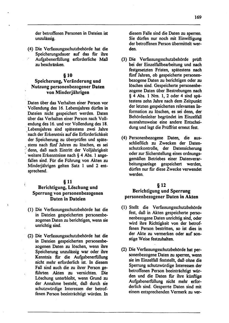 Seite 185 des Verfassungsschutzbericht 1994 Sachsen-Anhalt