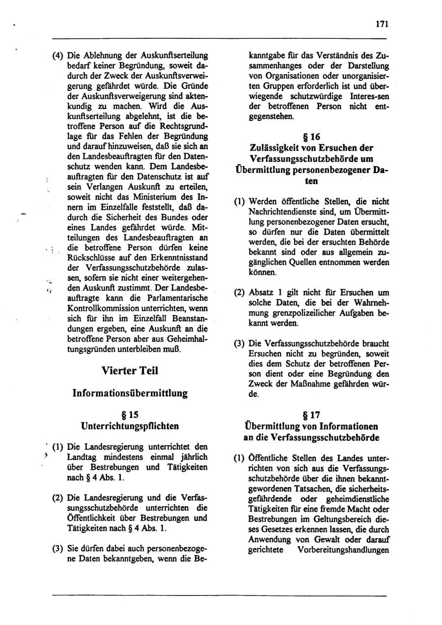 Seite 187 des Verfassungsschutzbericht 1994 Sachsen-Anhalt