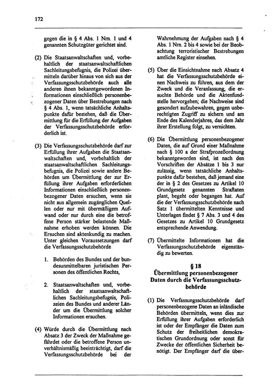 Seite 188 des Verfassungsschutzbericht 1994 Sachsen-Anhalt
