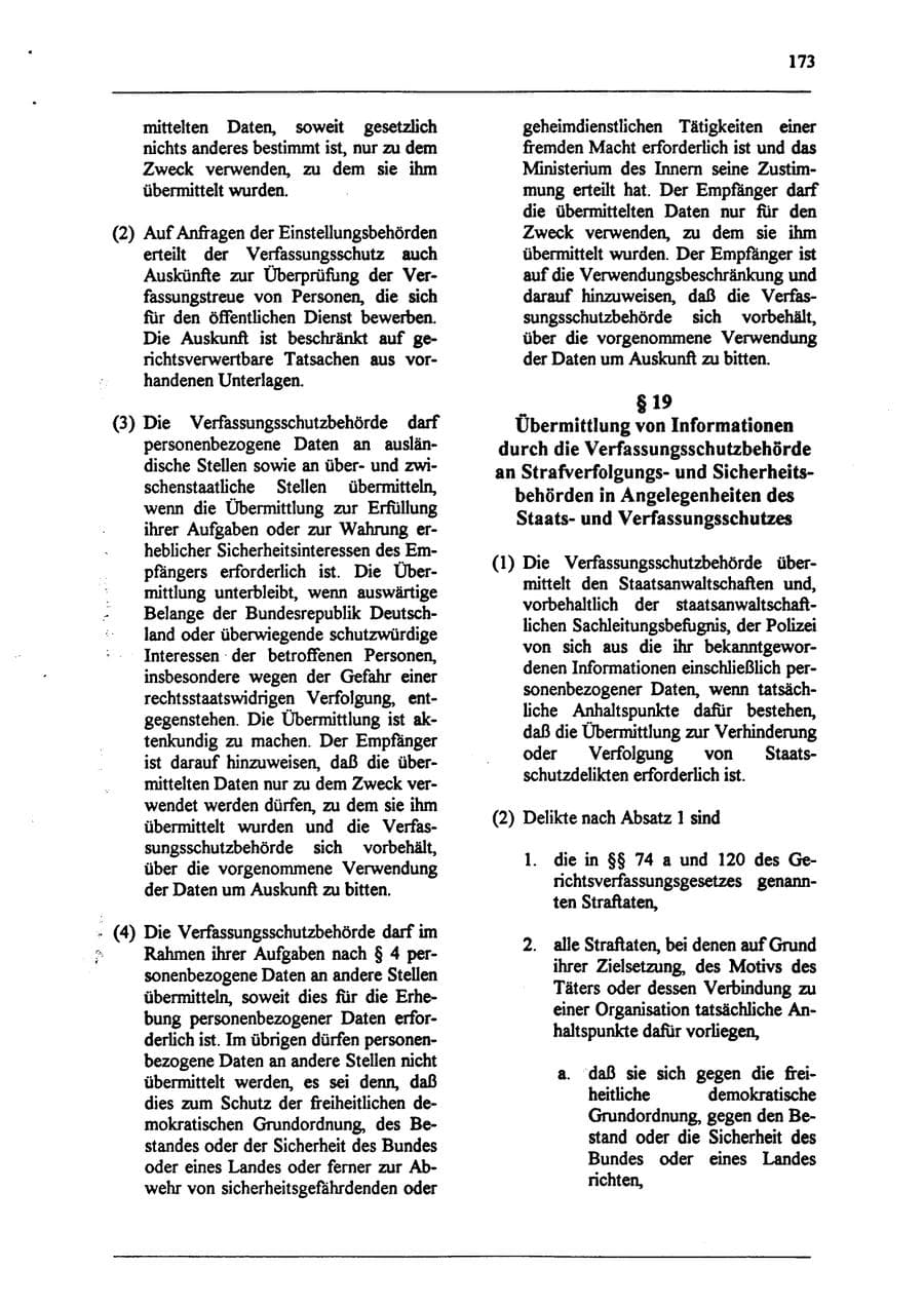 Seite 189 des Verfassungsschutzbericht 1994 Sachsen-Anhalt