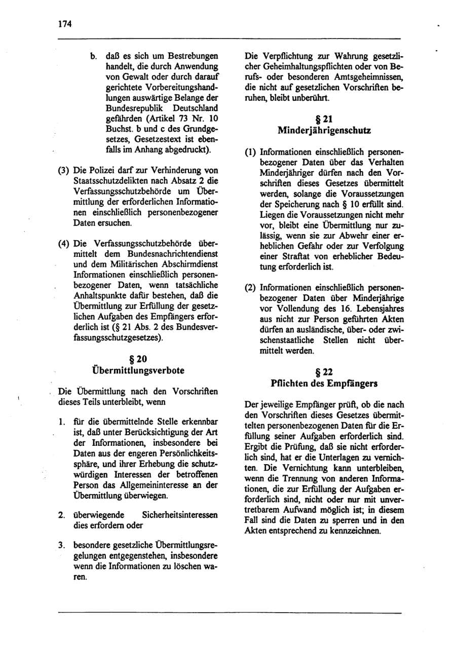 Seite 190 des Verfassungsschutzbericht 1994 Sachsen-Anhalt