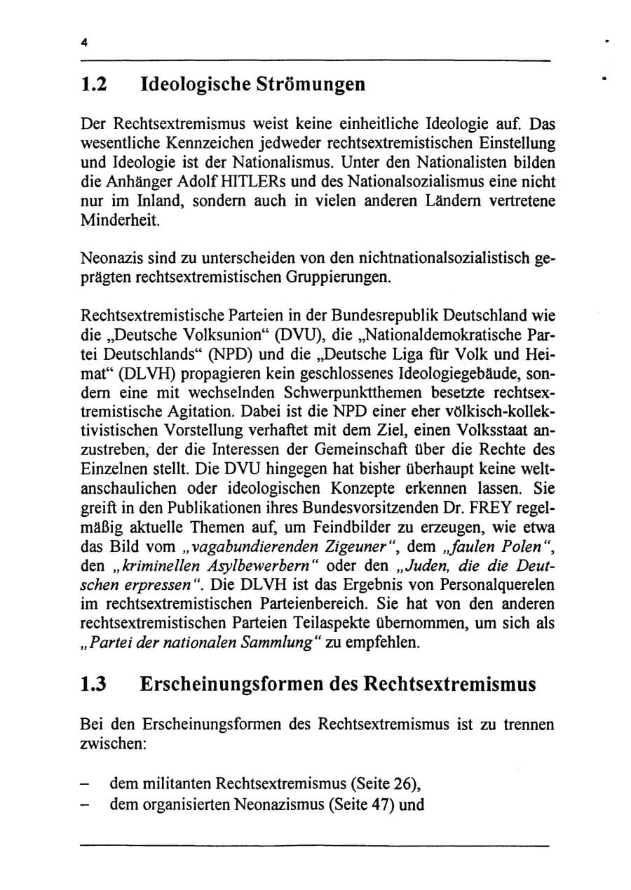 Seite 20 des Verfassungsschutzbericht 1994 Sachsen-Anhalt