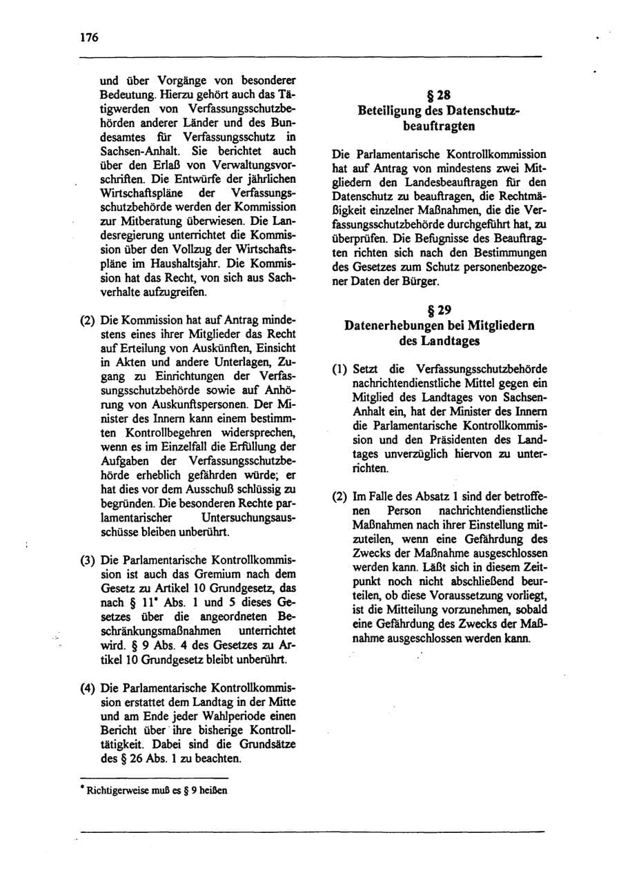 Seite 192 des Verfassungsschutzbericht 1994 Sachsen-Anhalt