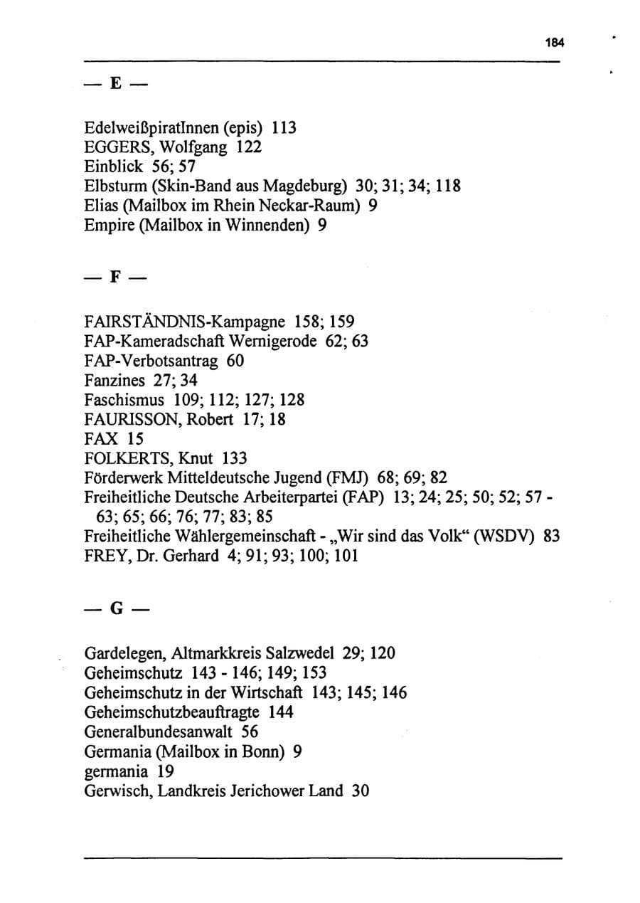 Seite 200 des Verfassungsschutzbericht 1994 Sachsen-Anhalt
