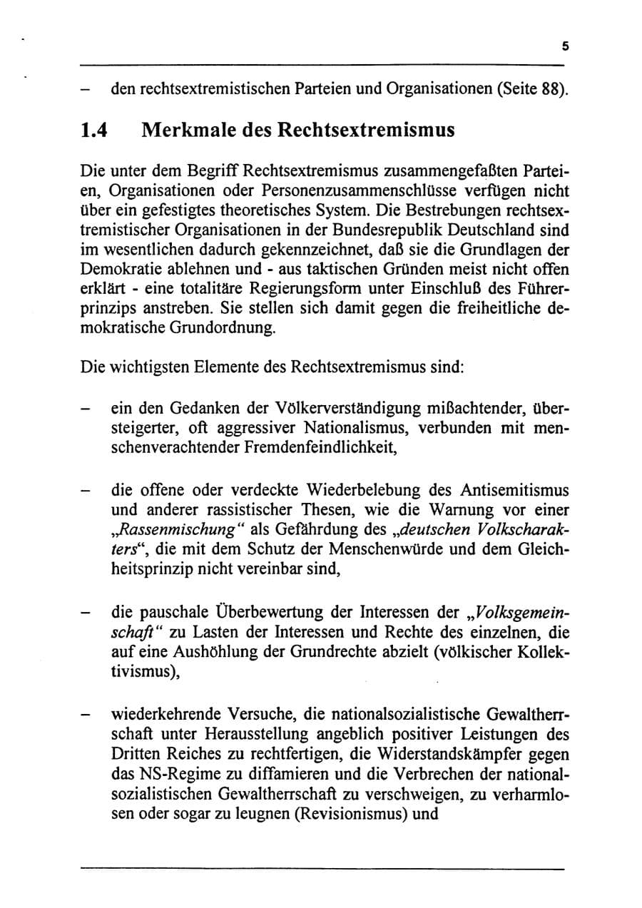 Seite 21 des Verfassungsschutzbericht 1994 Sachsen-Anhalt