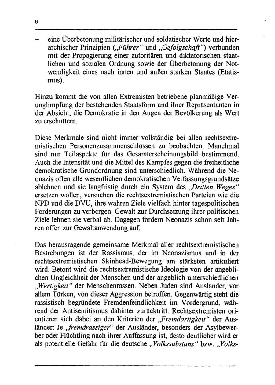 Seite 22 des Verfassungsschutzbericht 1994 Sachsen-Anhalt