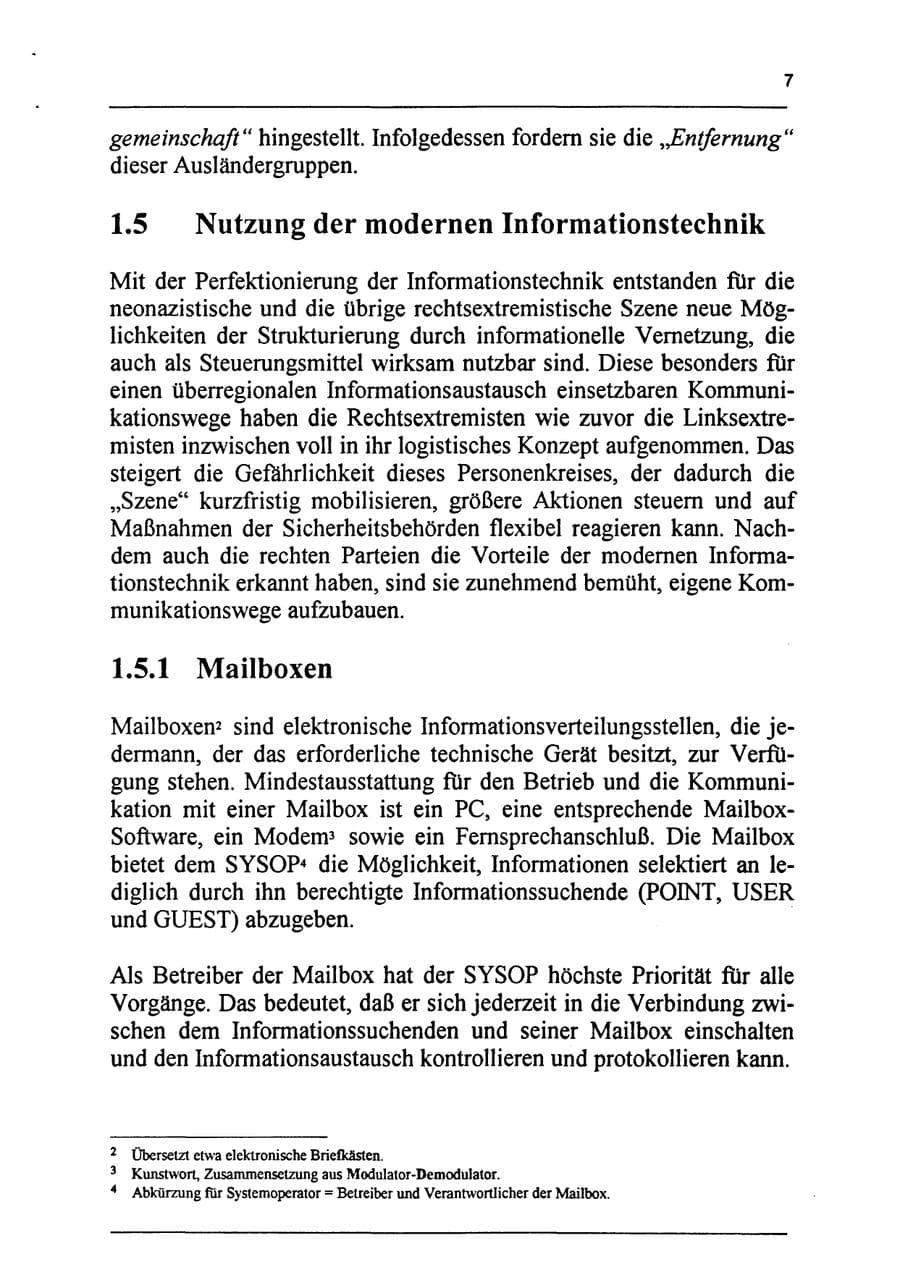 Seite 23 des Verfassungsschutzbericht 1994 Sachsen-Anhalt