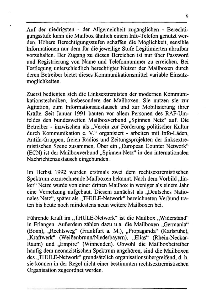 Seite 25 des Verfassungsschutzbericht 1994 Sachsen-Anhalt