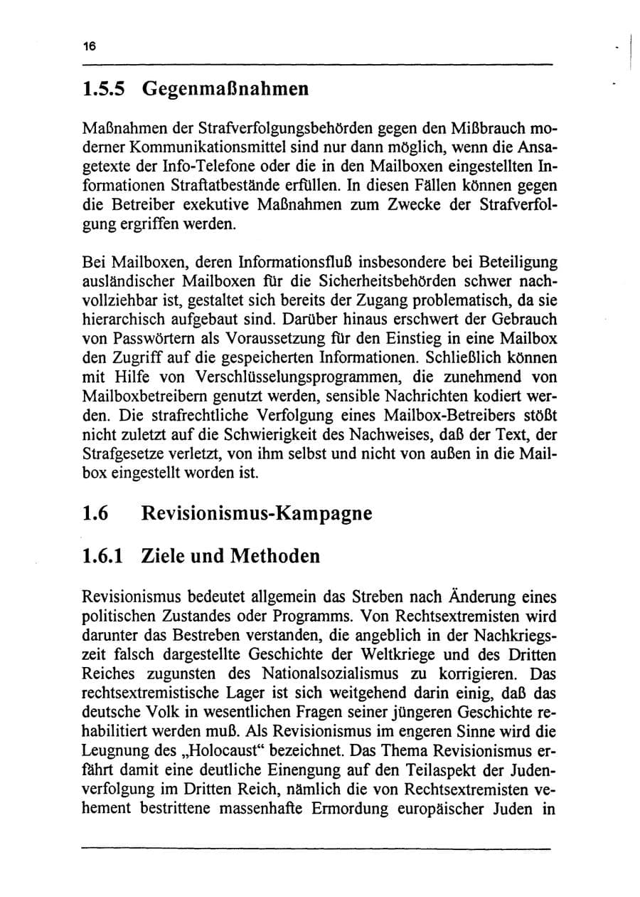 Seite 32 des Verfassungsschutzbericht 1994 Sachsen-Anhalt