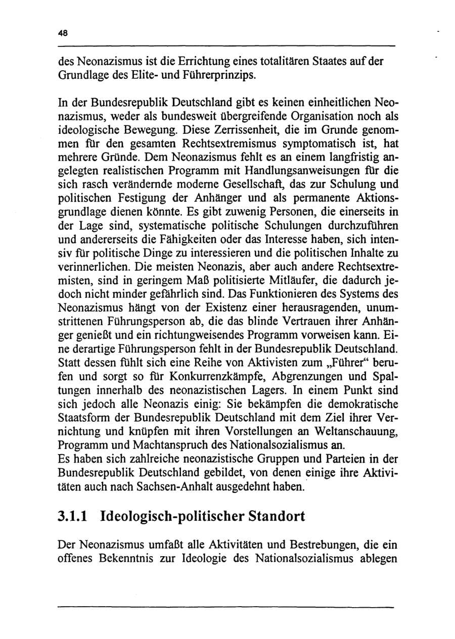 Seite 64 des Verfassungsschutzbericht 1994 Sachsen-Anhalt