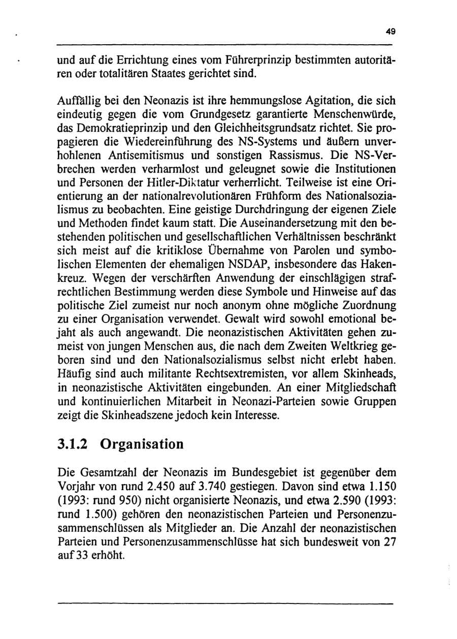 Seite 65 des Verfassungsschutzbericht 1994 Sachsen-Anhalt