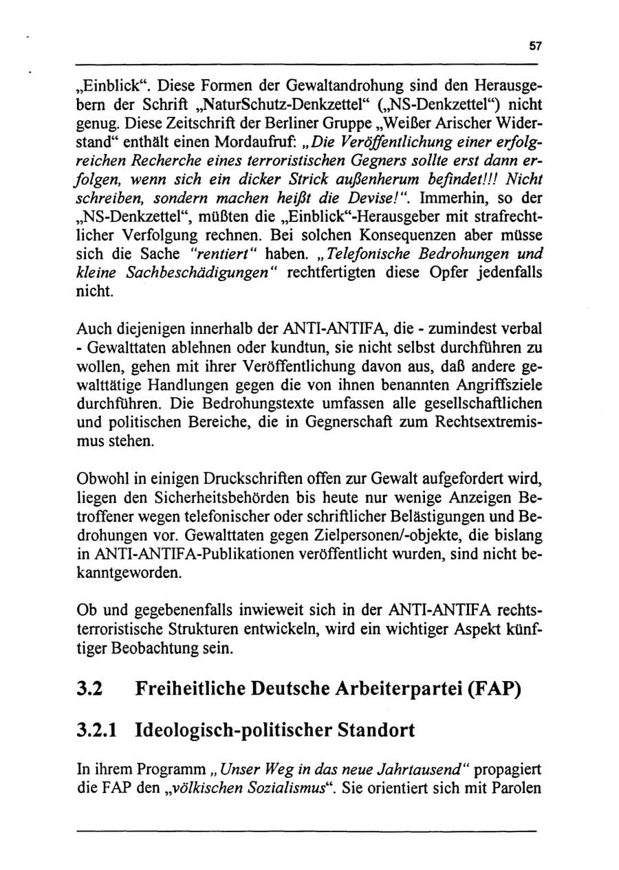 Seite 73 des Verfassungsschutzbericht 1994 Sachsen-Anhalt