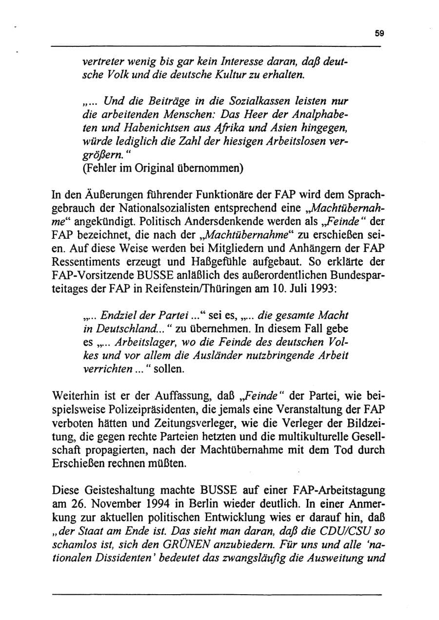 Seite 75 des Verfassungsschutzbericht 1994 Sachsen-Anhalt