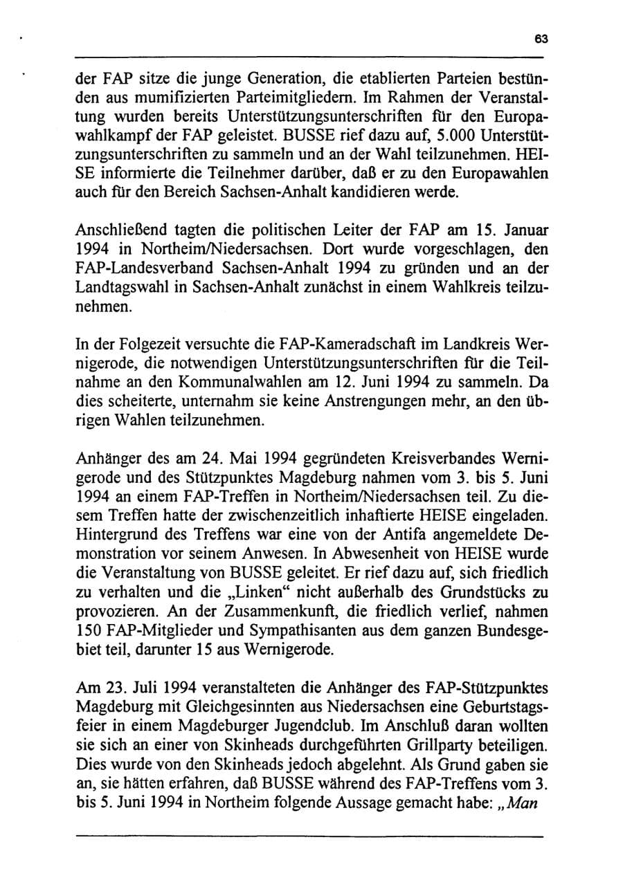 Seite 79 des Verfassungsschutzbericht 1994 Sachsen-Anhalt