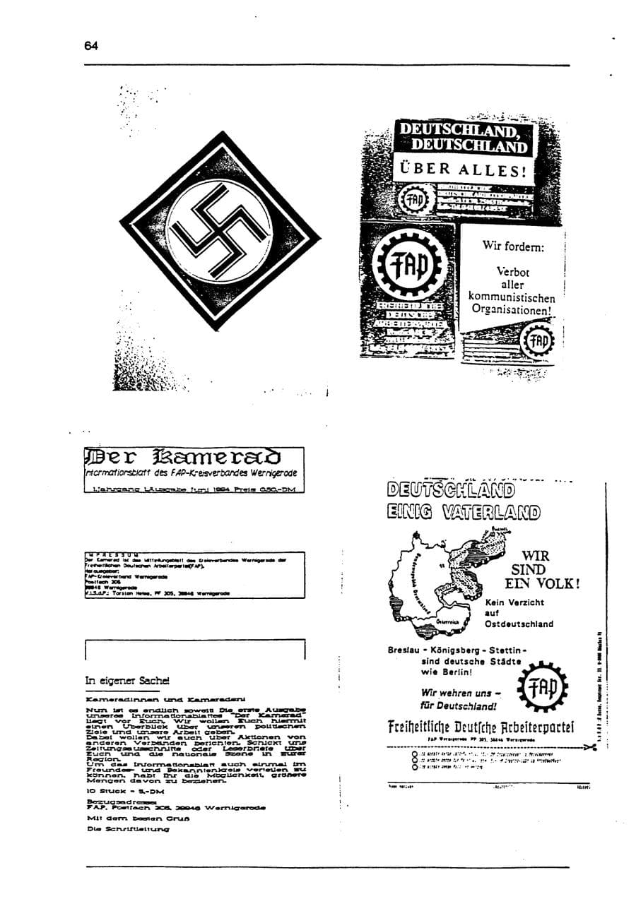 Seite 80 des Verfassungsschutzbericht 1994 Sachsen-Anhalt