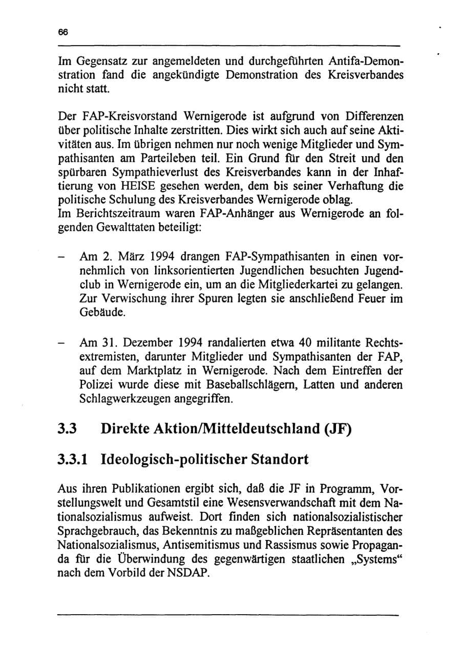 Seite 82 des Verfassungsschutzbericht 1994 Sachsen-Anhalt