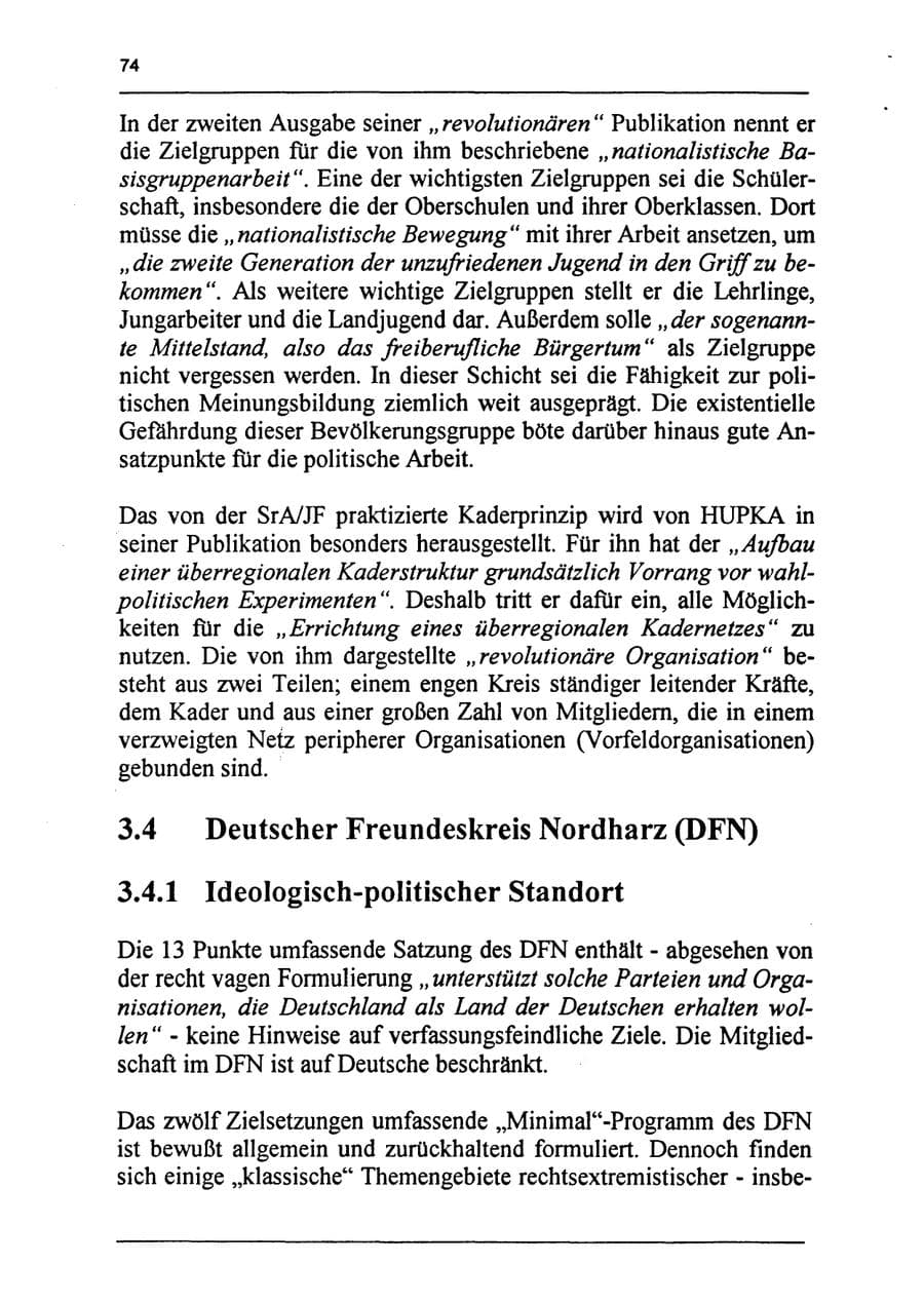 Seite 90 des Verfassungsschutzbericht 1994 Sachsen-Anhalt