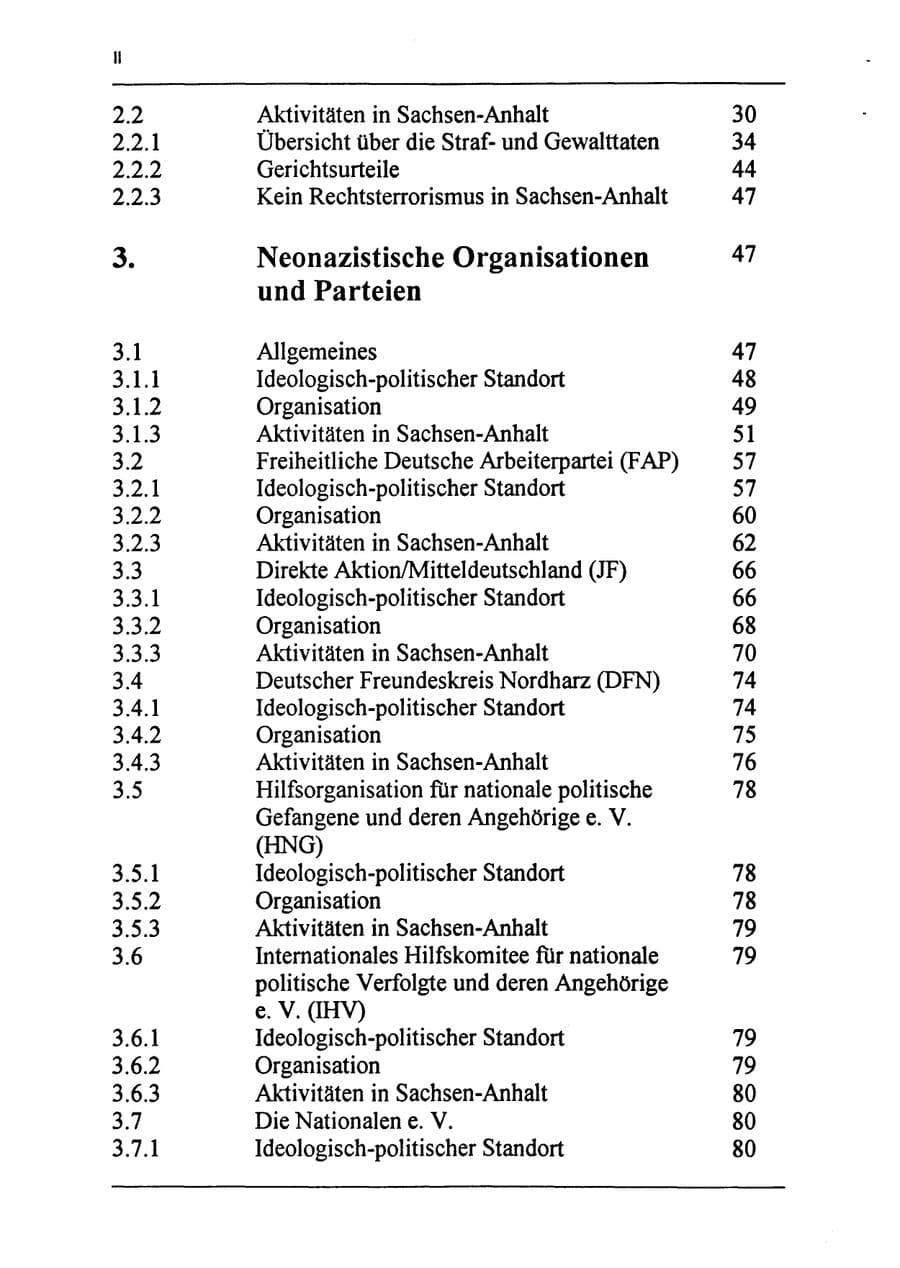 Seite 10 des Verfassungsschutzbericht 1994 Sachsen-Anhalt