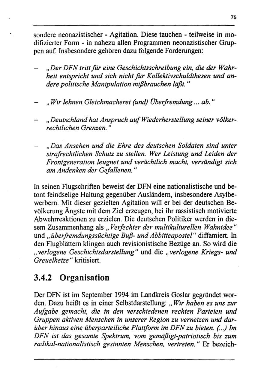 Seite 91 des Verfassungsschutzbericht 1994 Sachsen-Anhalt
