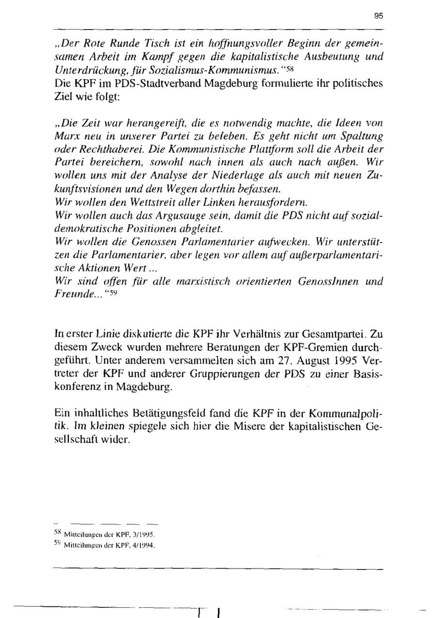 Seite 107 des Verfassungsschutzbericht 1995 Sachsen-Anhalt