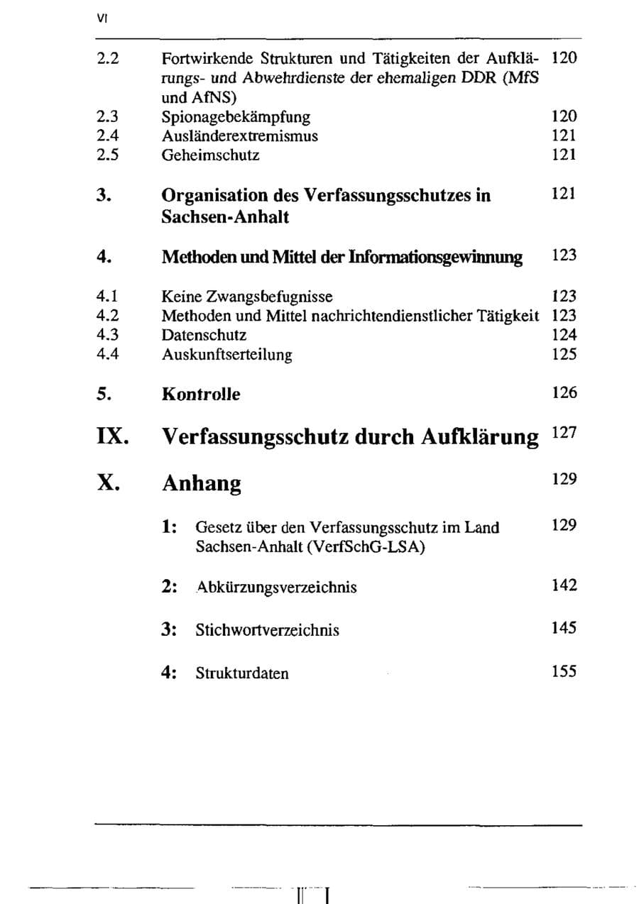 Seite 12 des Verfassungsschutzbericht 1995 Sachsen-Anhalt