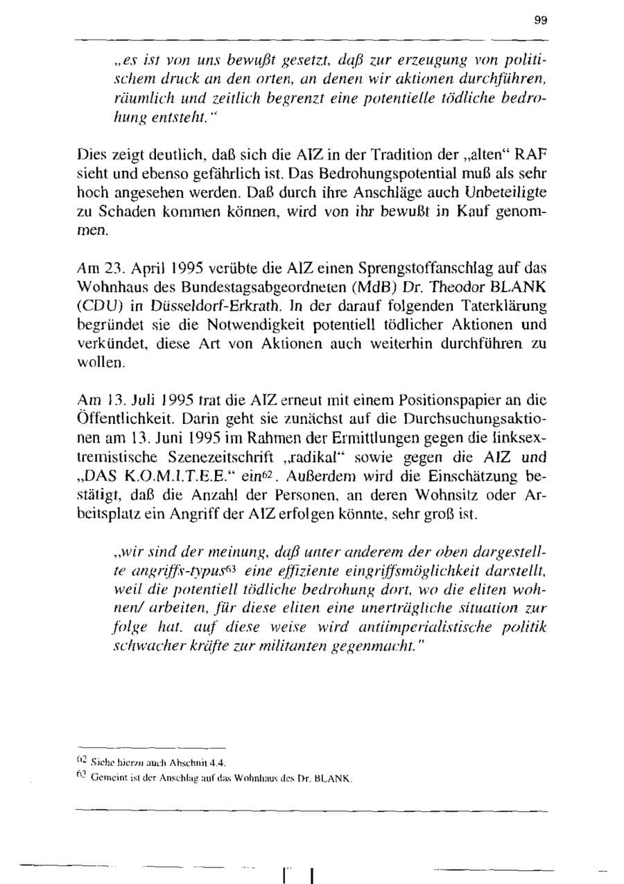 Seite 111 des Verfassungsschutzbericht 1995 Sachsen-Anhalt