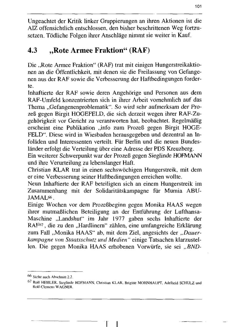 Seite 113 des Verfassungsschutzbericht 1995 Sachsen-Anhalt