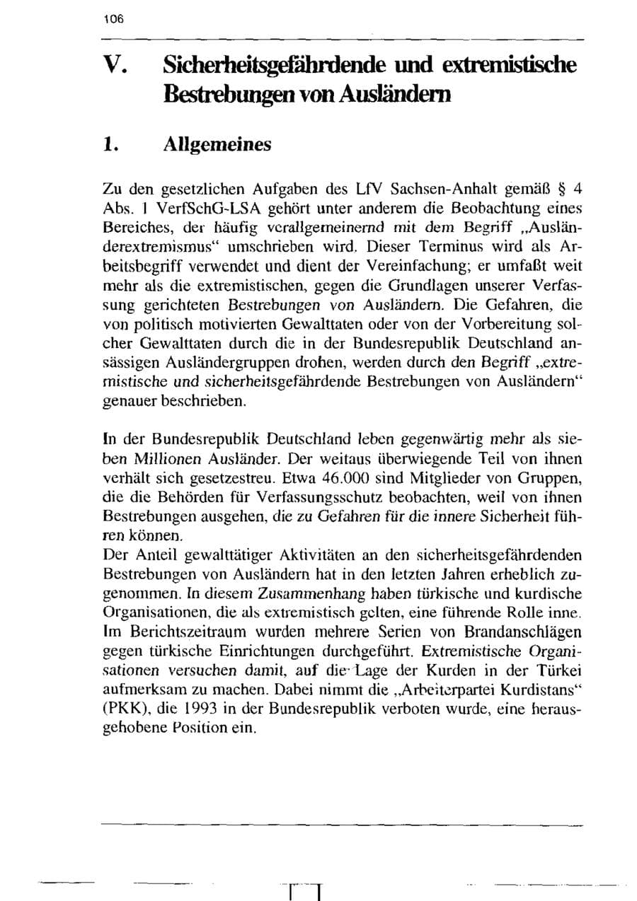 Seite 118 des Verfassungsschutzbericht 1995 Sachsen-Anhalt