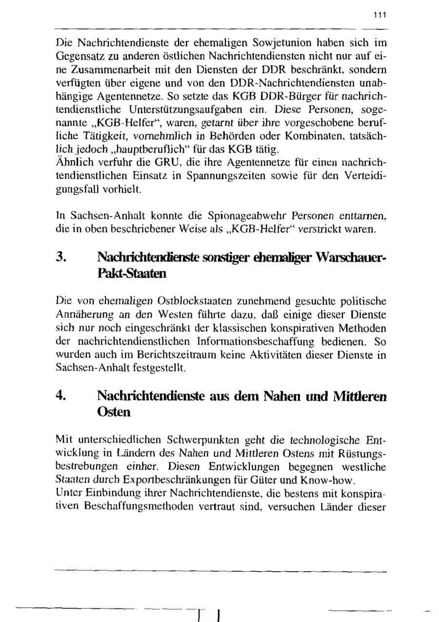 Seite 123 des Verfassungsschutzbericht 1995 Sachsen-Anhalt