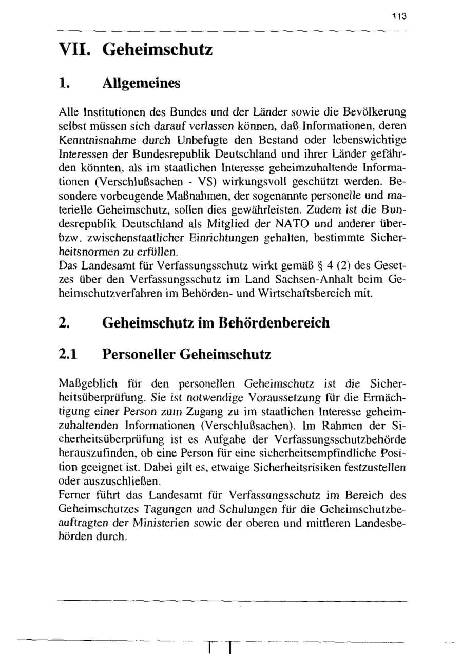 Seite 125 des Verfassungsschutzbericht 1995 Sachsen-Anhalt